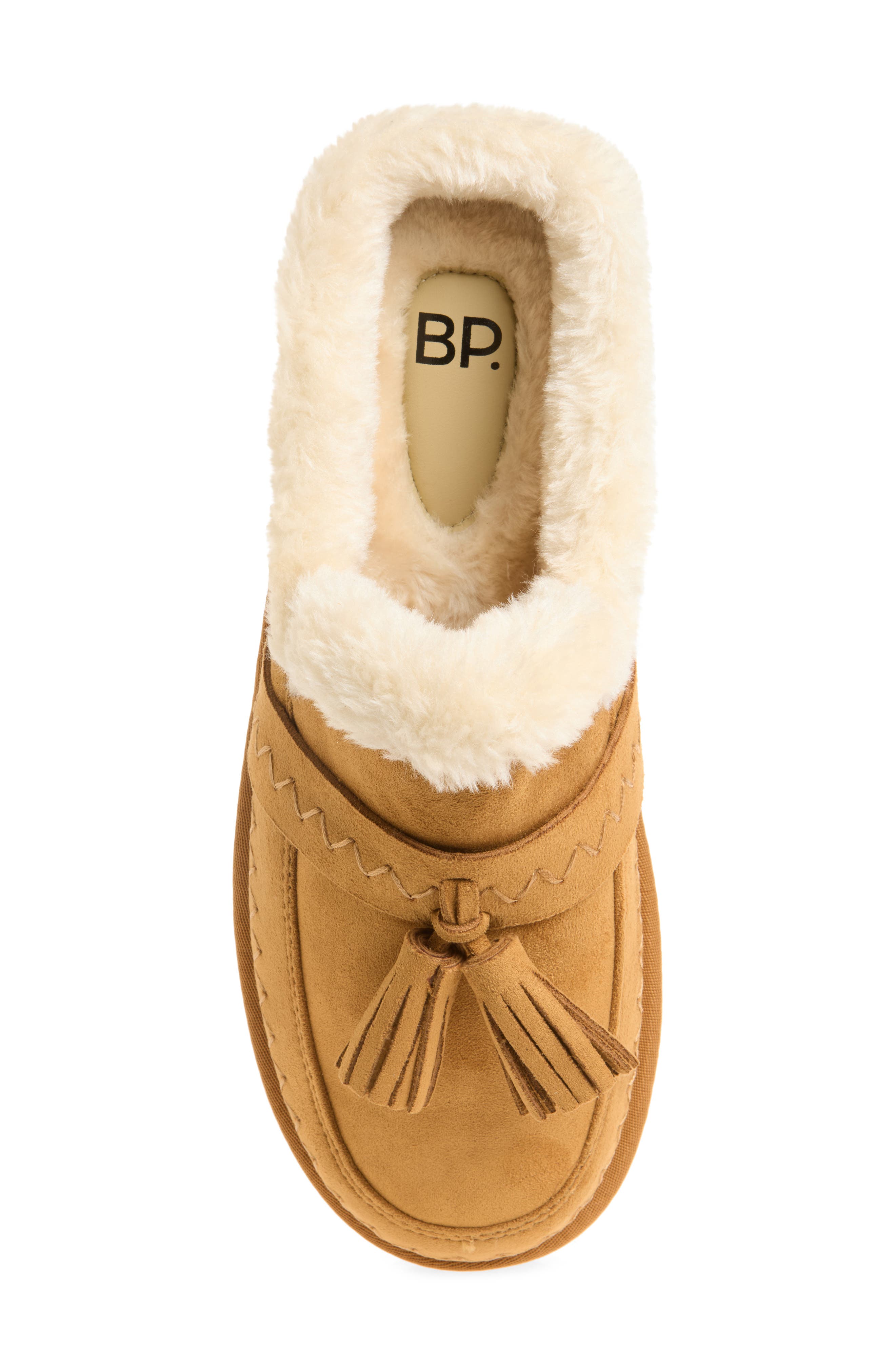 Flory Faux Shearling Clog, Alternate, color, TAN CHESTNUT