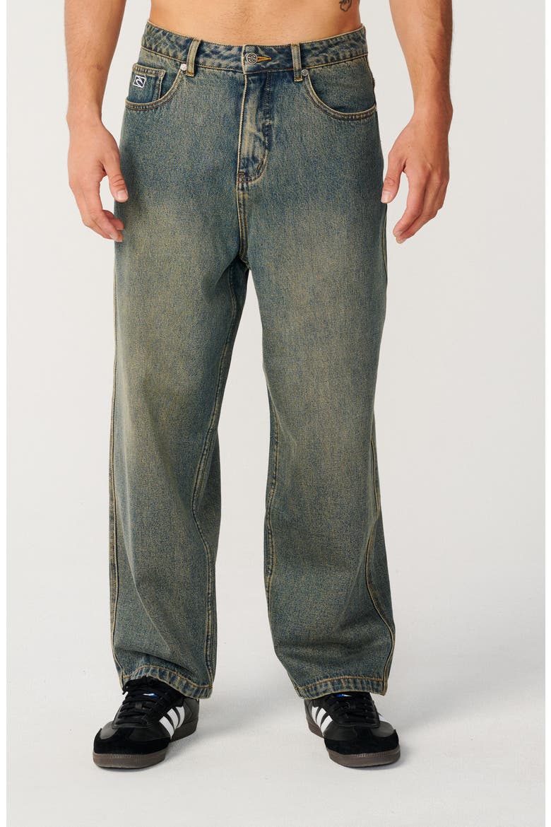 Archive Dirty Denim Jeans, Main, color, DIRTY MID BLUE
