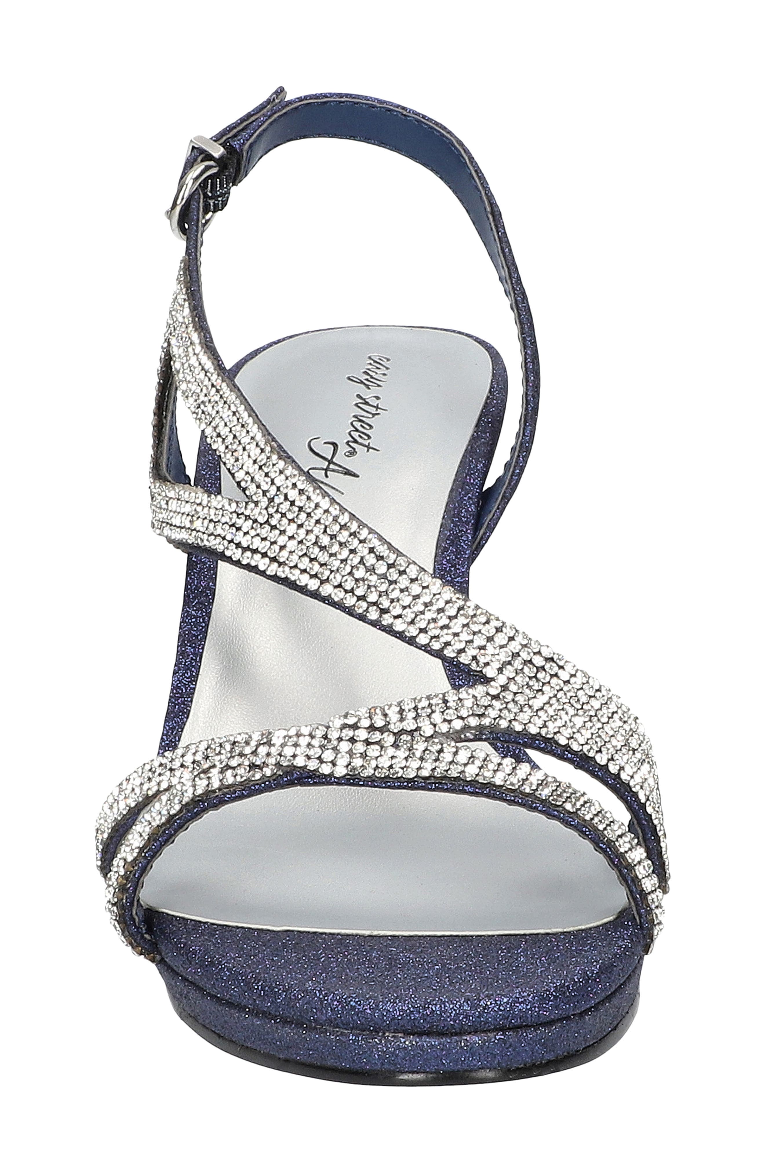 Radiant Slingback Sandal, Alternate, color, NAVY GLITTER-STONES