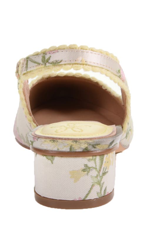 Chinese Laundry Mango Pointed Toe Slingback Flat In Sand Multi