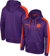 COLOSSEUM Men's Colosseum  Purple Clemson Tigers Reese Full-Zip Hoodie