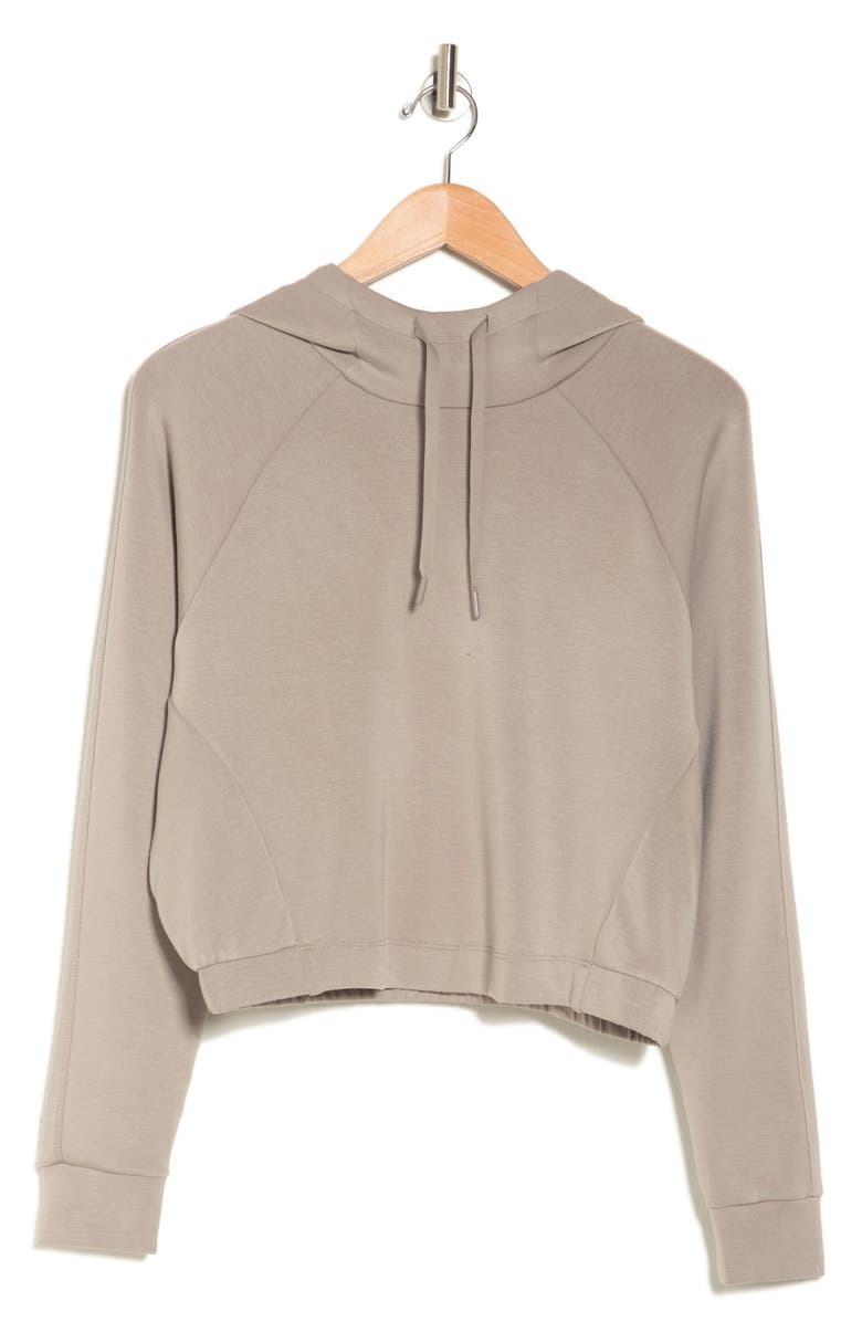 90 DEGREE BY REFLEX Scuba Knit Pullover Hoodie, Alternate, color, 