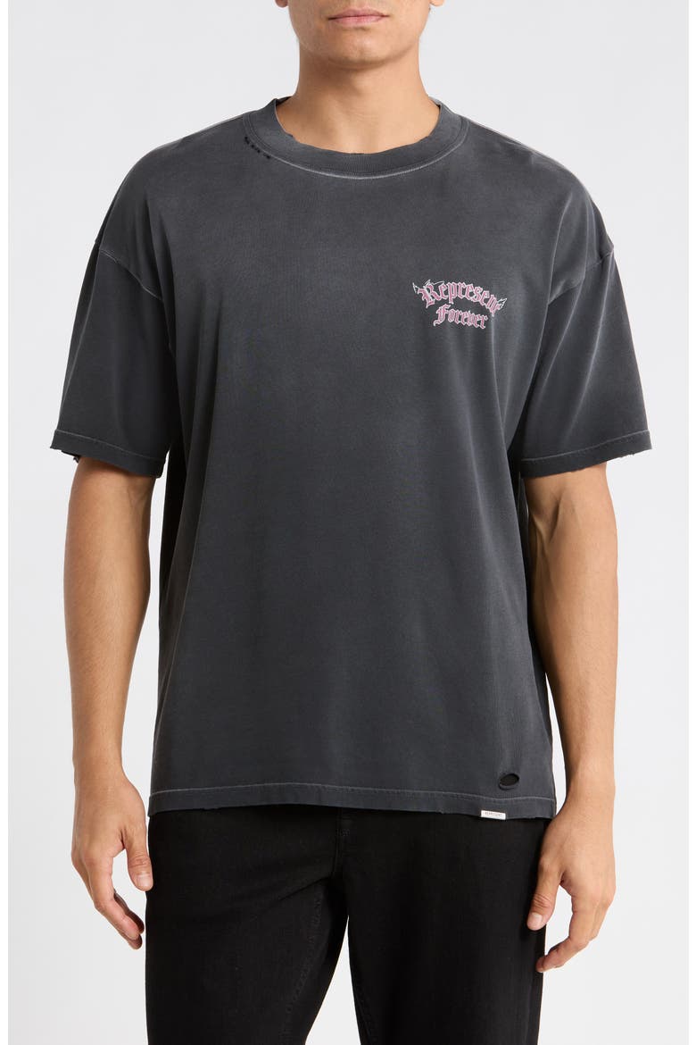 Duality Graphic Tee, Main, color, WASHED BLACK