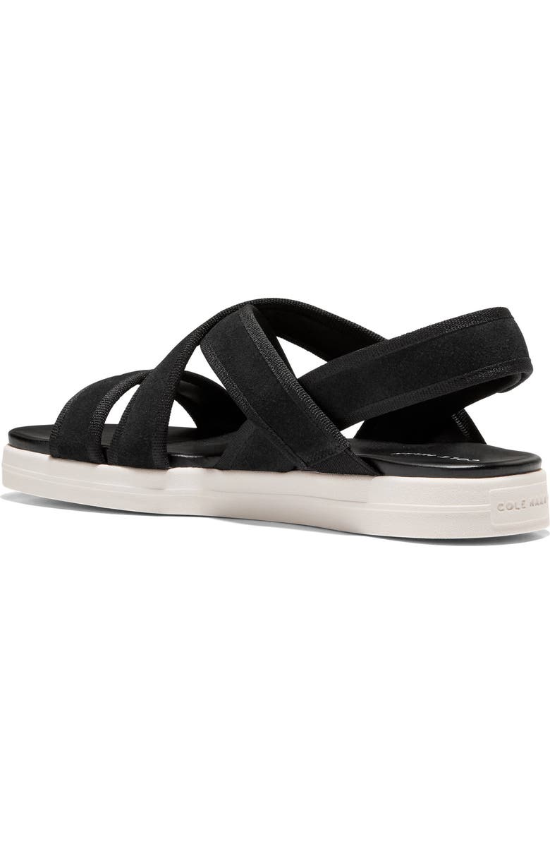Cole Haan Nantucket Drift Sandal, Alternate, color, Black Suede/ Black Gros Grain