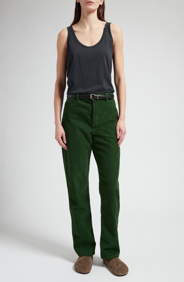 The Row Dan Cotton Corduroy Flare Pants, Alternate, color,