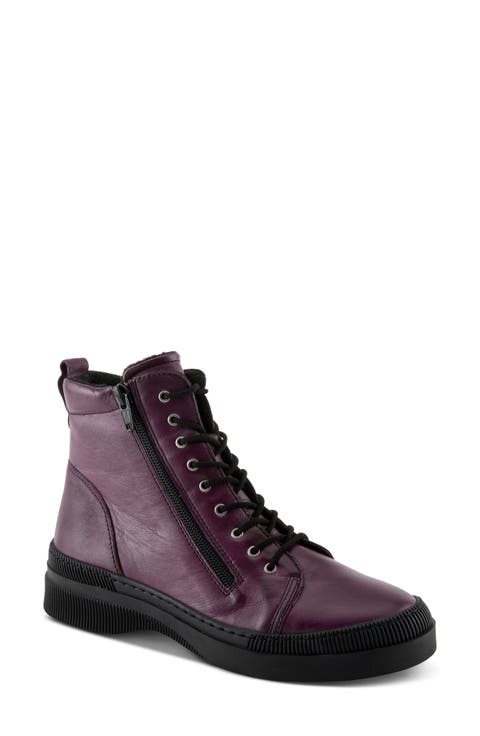 Leather Combat Boot (Women)