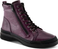 Spring Step Leather Combat Boot