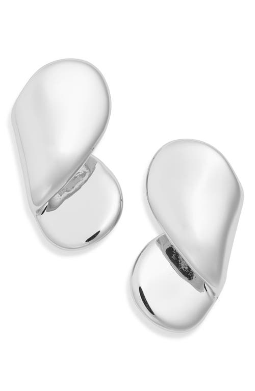 Jenny Bird Cora Drop Earrings In High Polish Silver