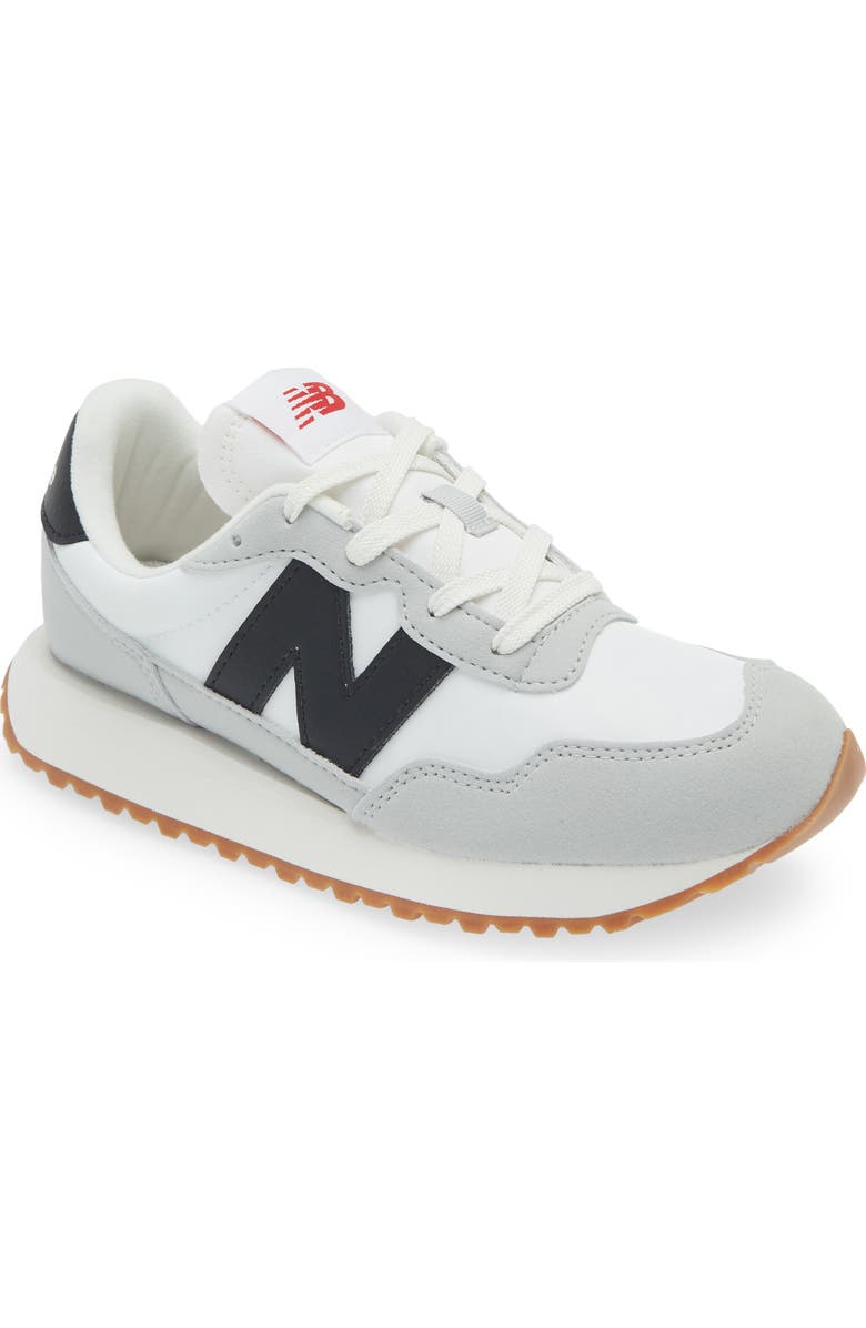 New Balance Kids' 237 Sneaker, Main, color, White/ Black