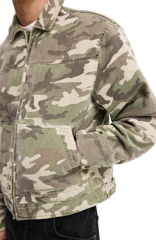 Cotton On Cropped Worker Jacket In Gray