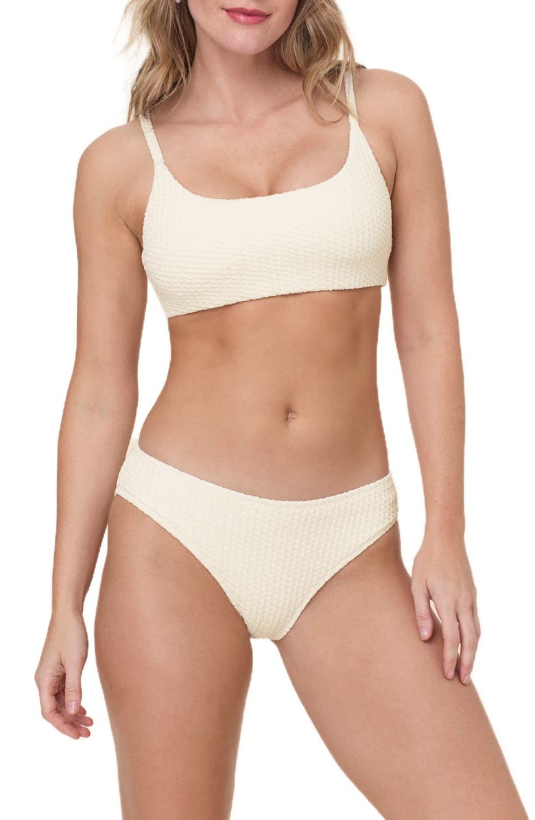 Andie The Bikini Bottoms, Alternate, color, Gardenia