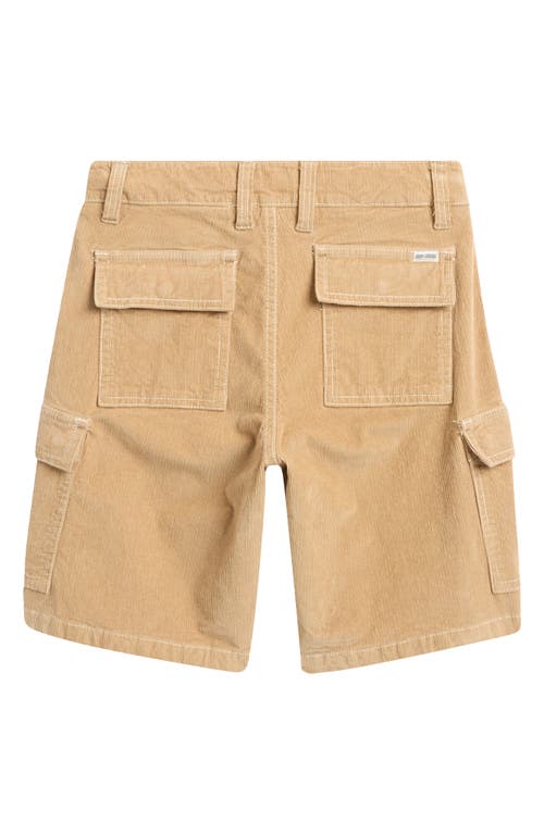 Rip Curl Kids' Cotton Corduroy Cargo Shorts In Khaki