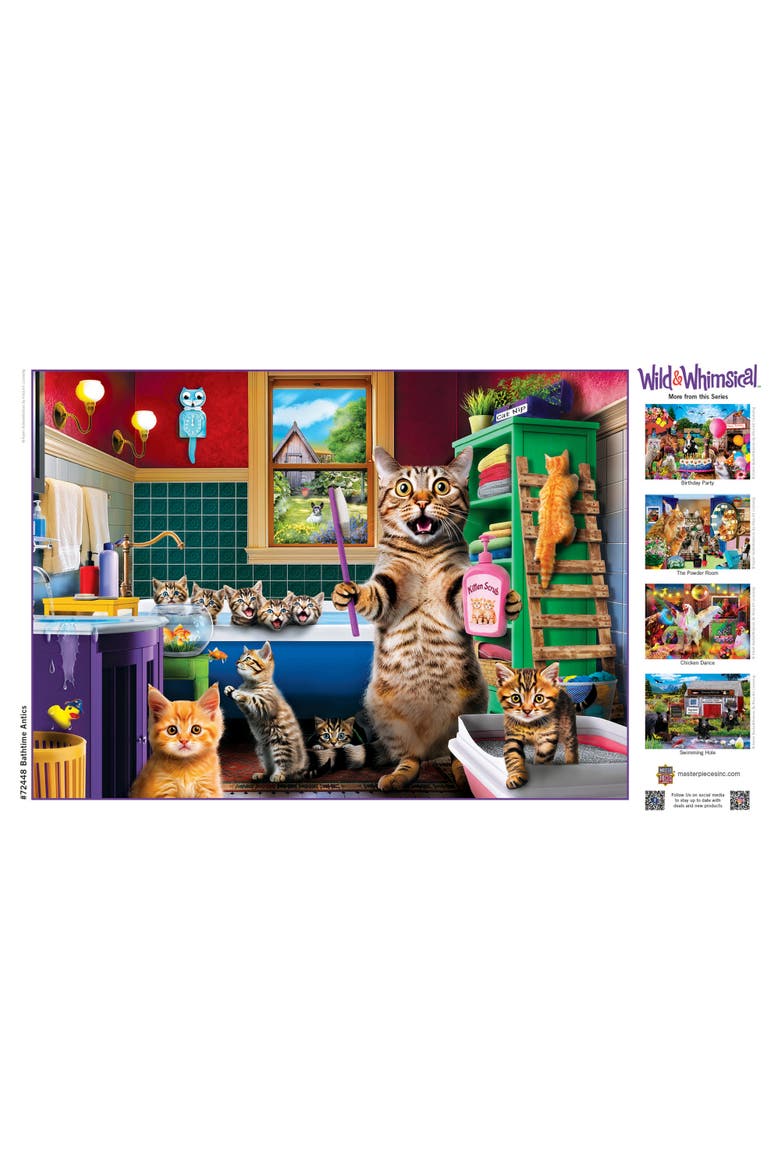 Bathtime Antics 1000 Piece Jigsaw Puzzle, Alternate, color, Multicolor