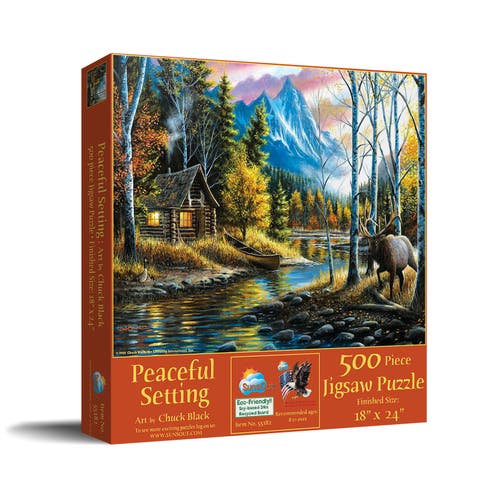 Peaceful Setting 500 piece Jigsaw Puzzle for Adults