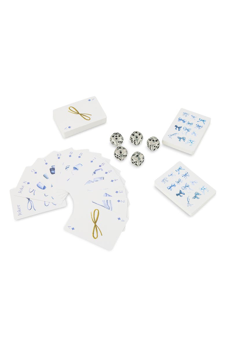 Core Home Bows Card & Dice Set, Alternate, color, Blue Bows