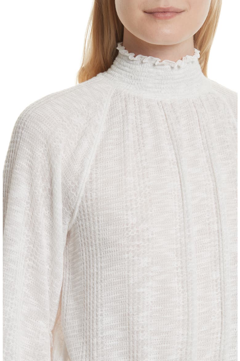 Boulevard Mock Neck Top, Alternate, color, IVORY