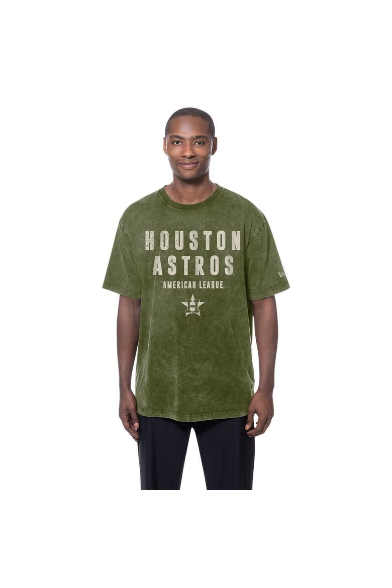 Men's New Era  Olive Houston Astros 2026 Armed Forces Day T-Shirt, Main, color, Olive