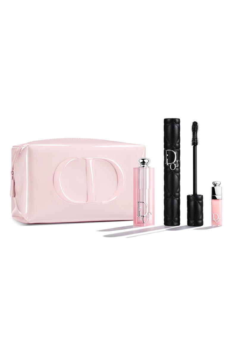 DIOR Makeup Essentials Mascara, Lip Balm & Gloss Set, Main, color, 