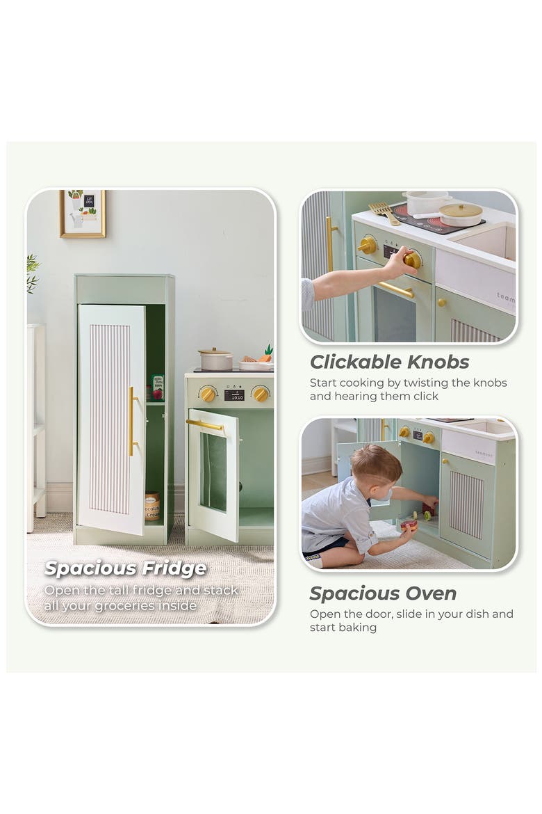 Little Chef Chester Play Kitchen & Accessories, Alternate, color, GREEN