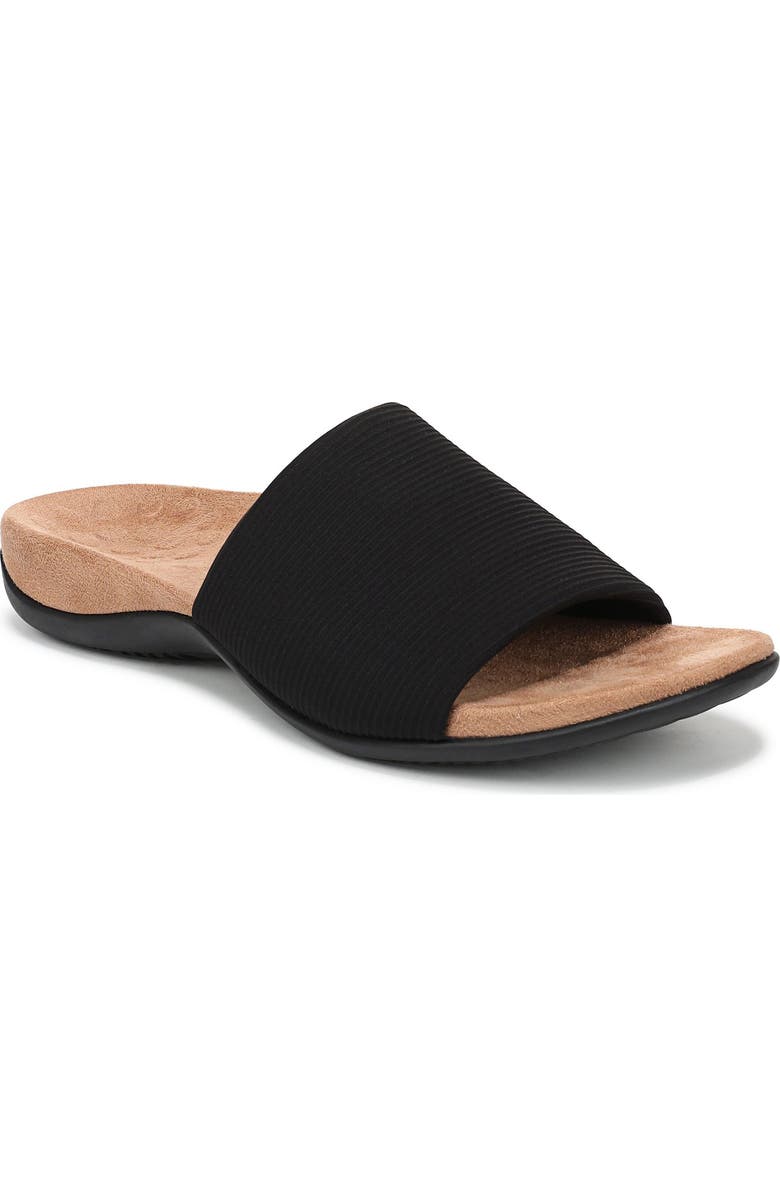 Vionic Renie Knit Slide Sandal, Main, color, Black