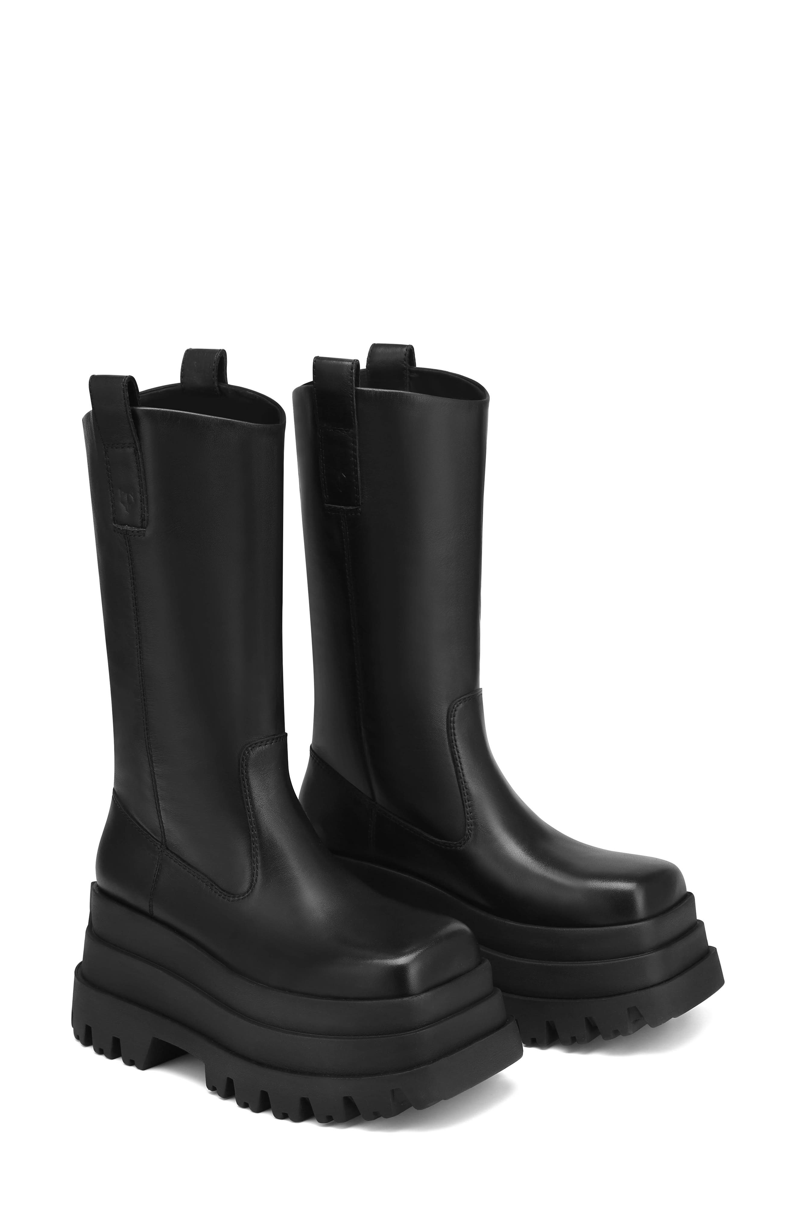 Naked Wolfe Serious Black Platform Boot, Main, color, 
