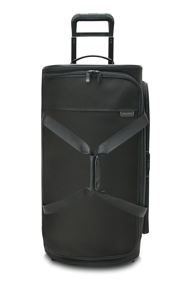 Baseline Medium 2-Wheel Duffle Bag, Main, color, BLACK