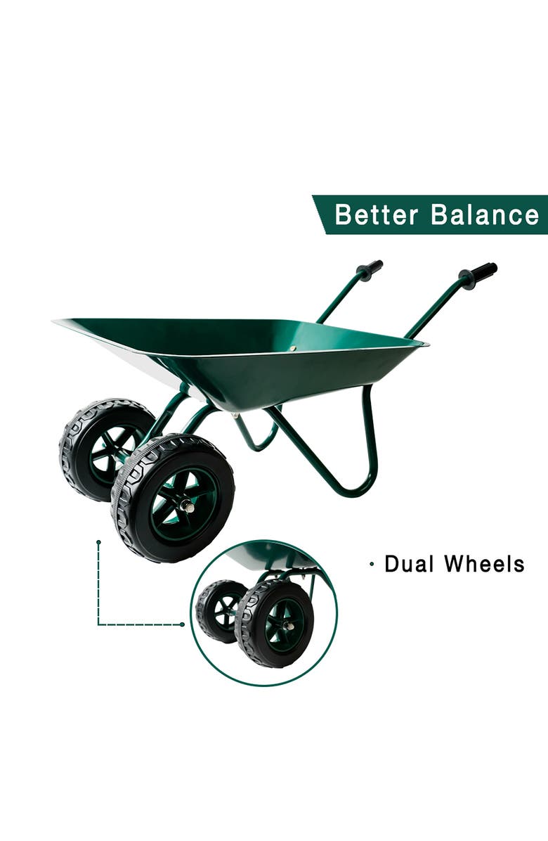 Trimate Metal Wheelbarrow, Alternate, color, Multicolored