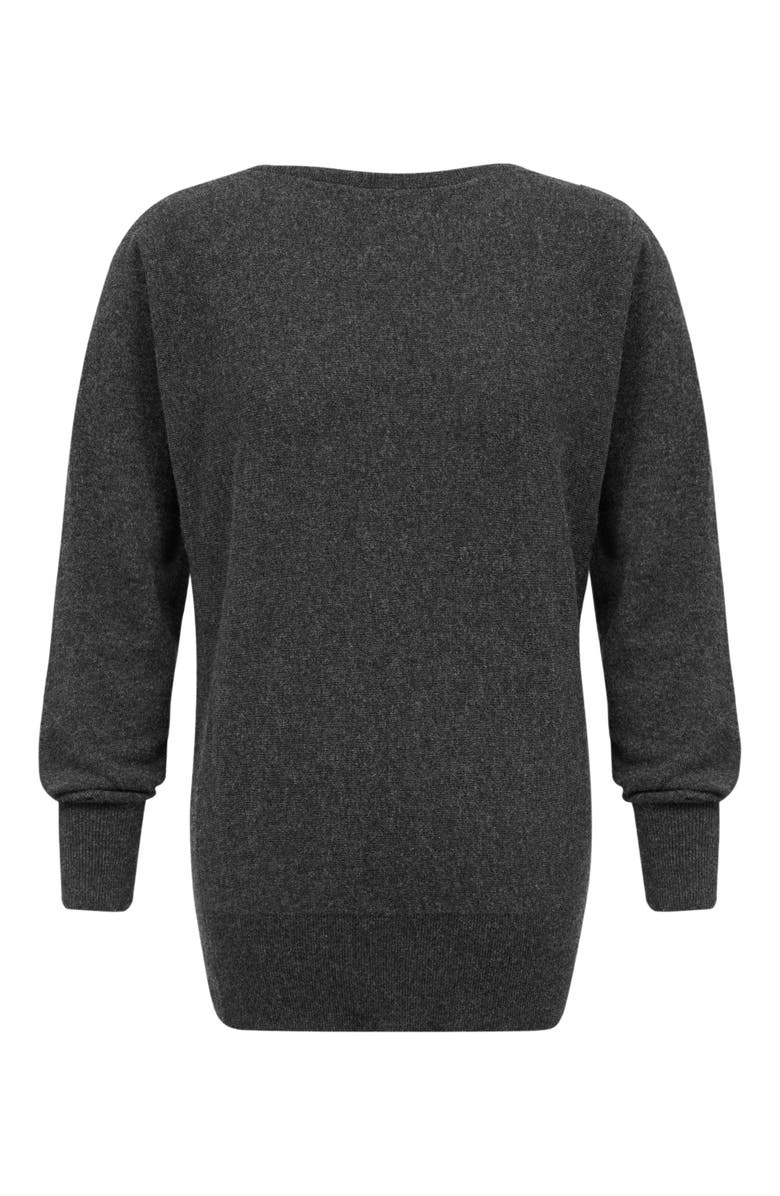 Celtic & Co. Geelong Slash Neck Sweater, Alternate, color, Charcoal