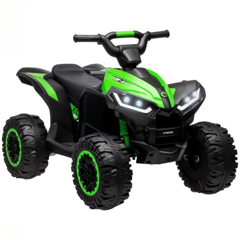 12V Kids ATV Quad Car with Forward & Backward, Wear-Resistant Wheels, Music
