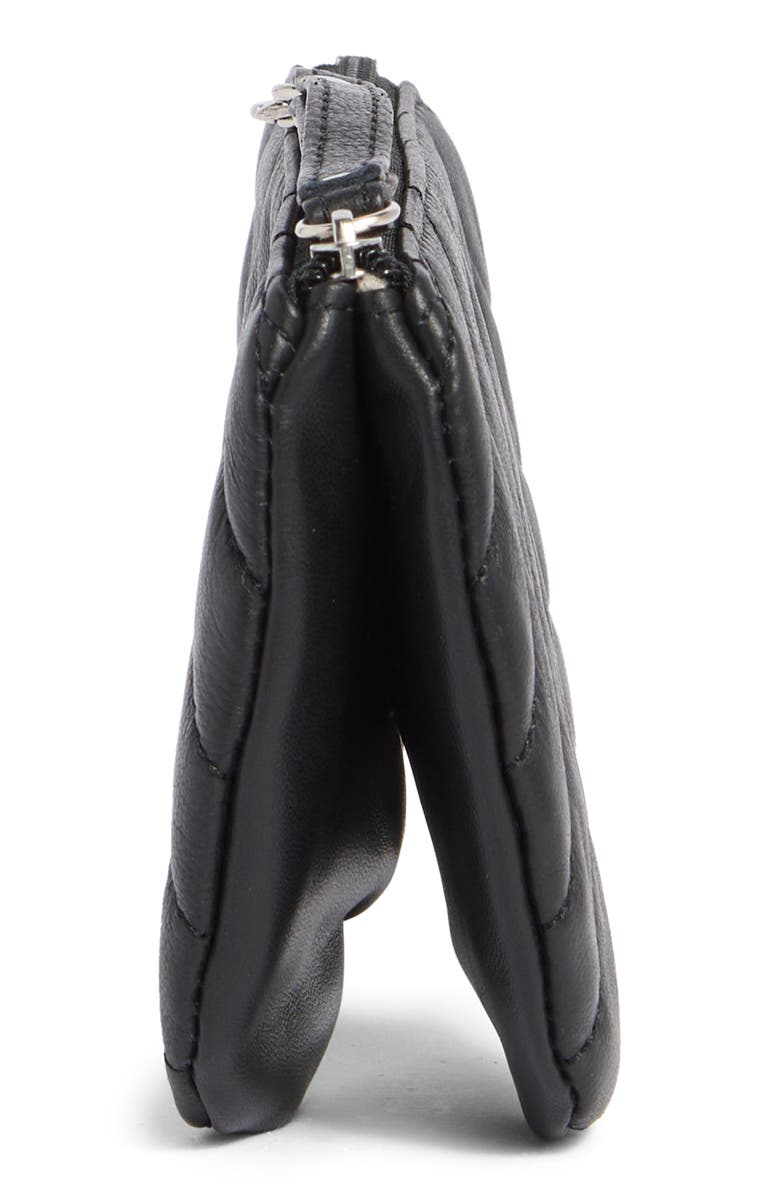 MUNDI SMALL LEATHER GOODS Quilted Eyeglass Case, Alternate, color, Black