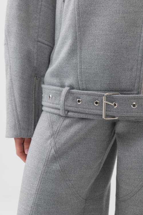 Nocturne Oversized Double-breasted Coat In Grey