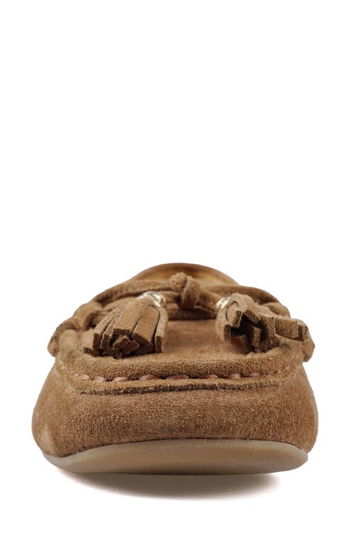National Comfort Shell Suede Loafer In Tan Suede