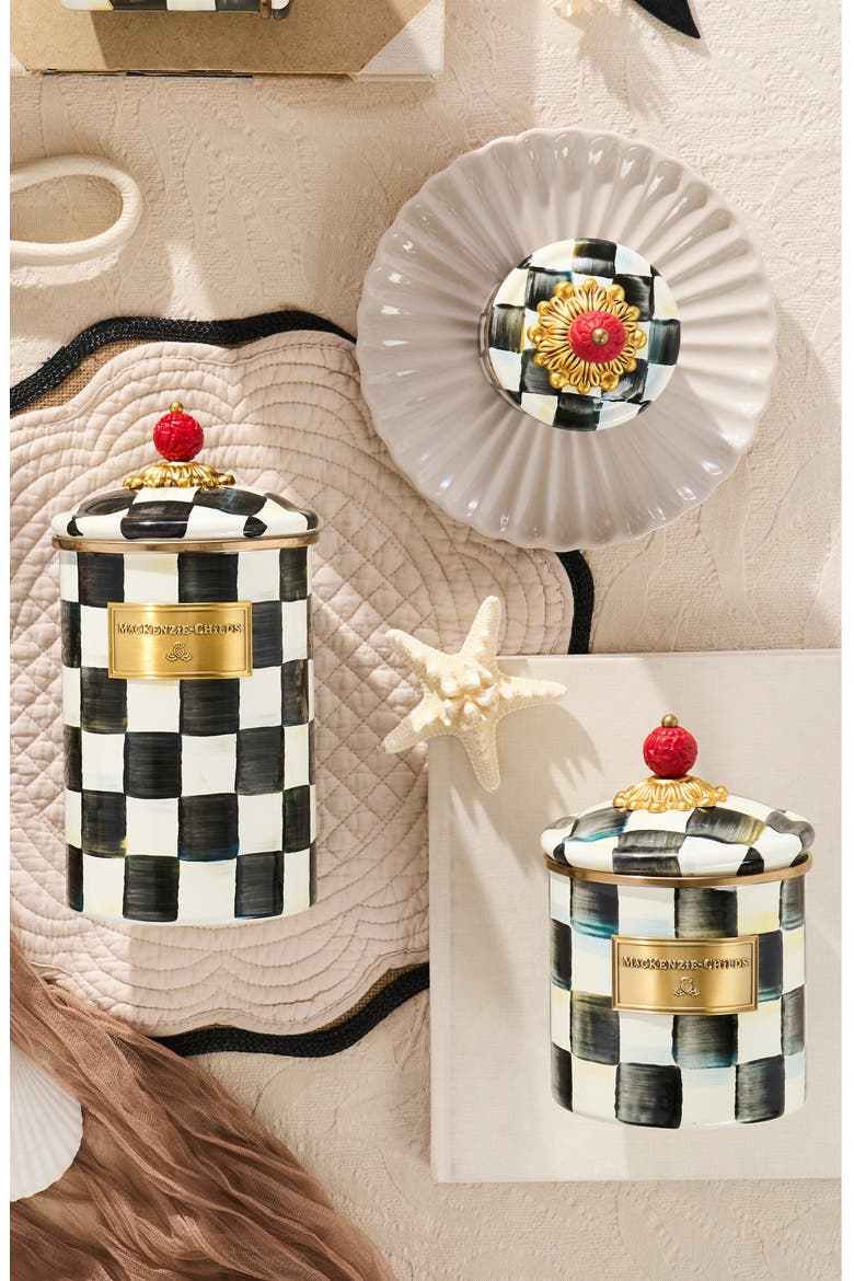 Courtly Check Set of 3 Canisters, Alternate, color, COURTLY