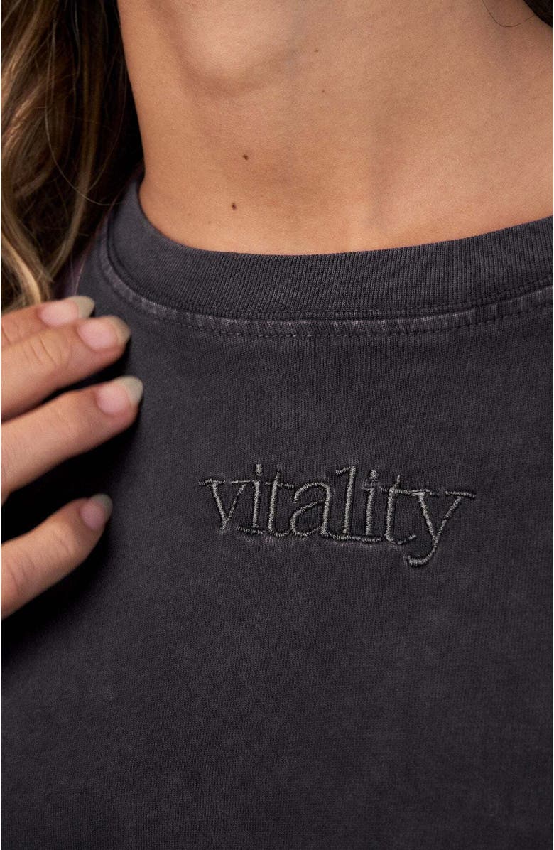 Vitality Retro Uni Tee, Alternate, color, Iron Washed