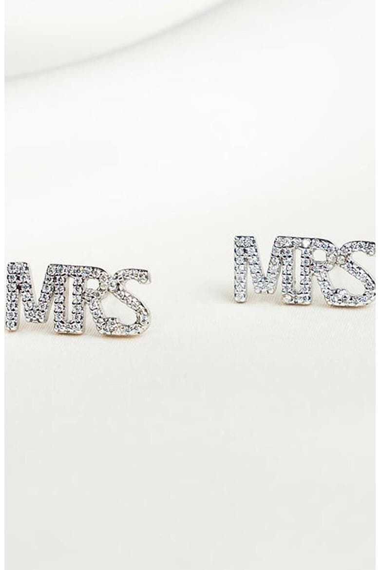 MRS Crystal Studs, Alternate, color, Silver