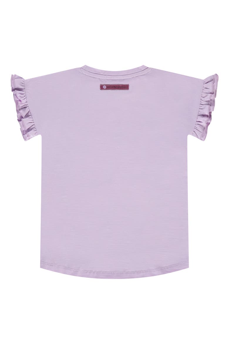 Ruffled Cap Sleeve T-Shirt, Alternate, color, Lilac