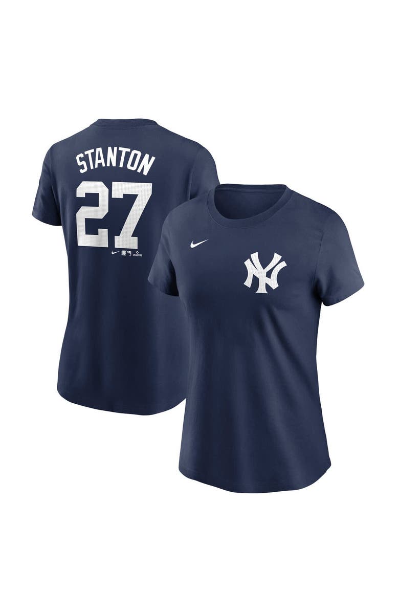 Nike Women's Nike Giancarlo Stanton Navy New York Yankees Fuse Name & Number T-Shirt, Alternate, color, Navy