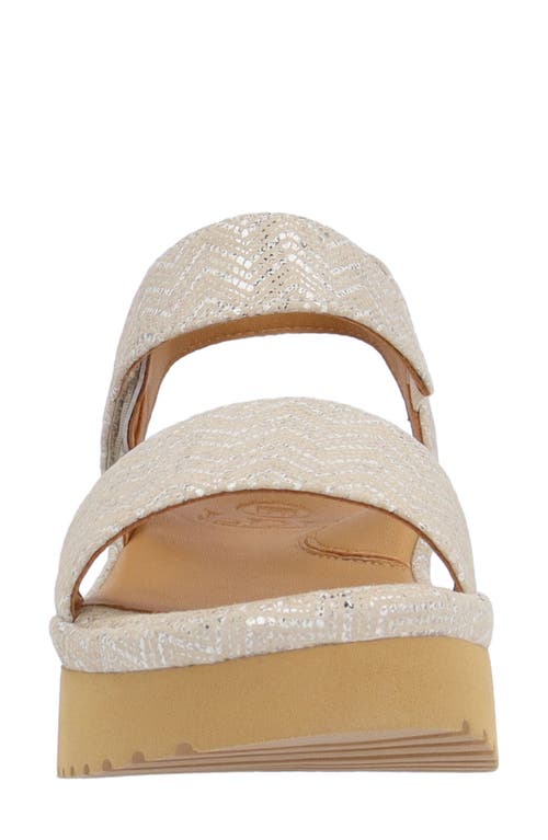 L'amour Des Pieds Abrilla Slingback Platform Sandal In Taupe