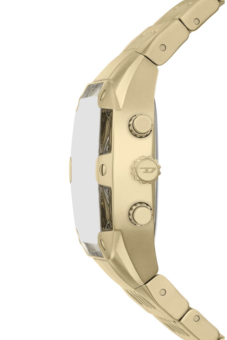 Spiked Cushion Bracelet Watch, Alternate, color, GOLD