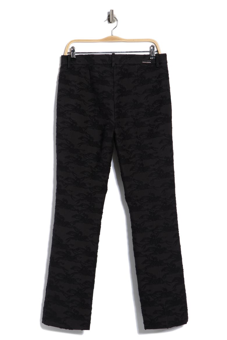 Logo Jacquard Slim Fit Pants, Alternate, color, BLACK