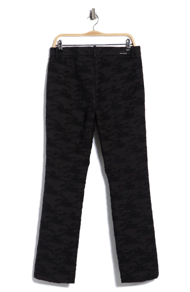 Longchamp Cotton Blend Pants, Alternate, color, Black