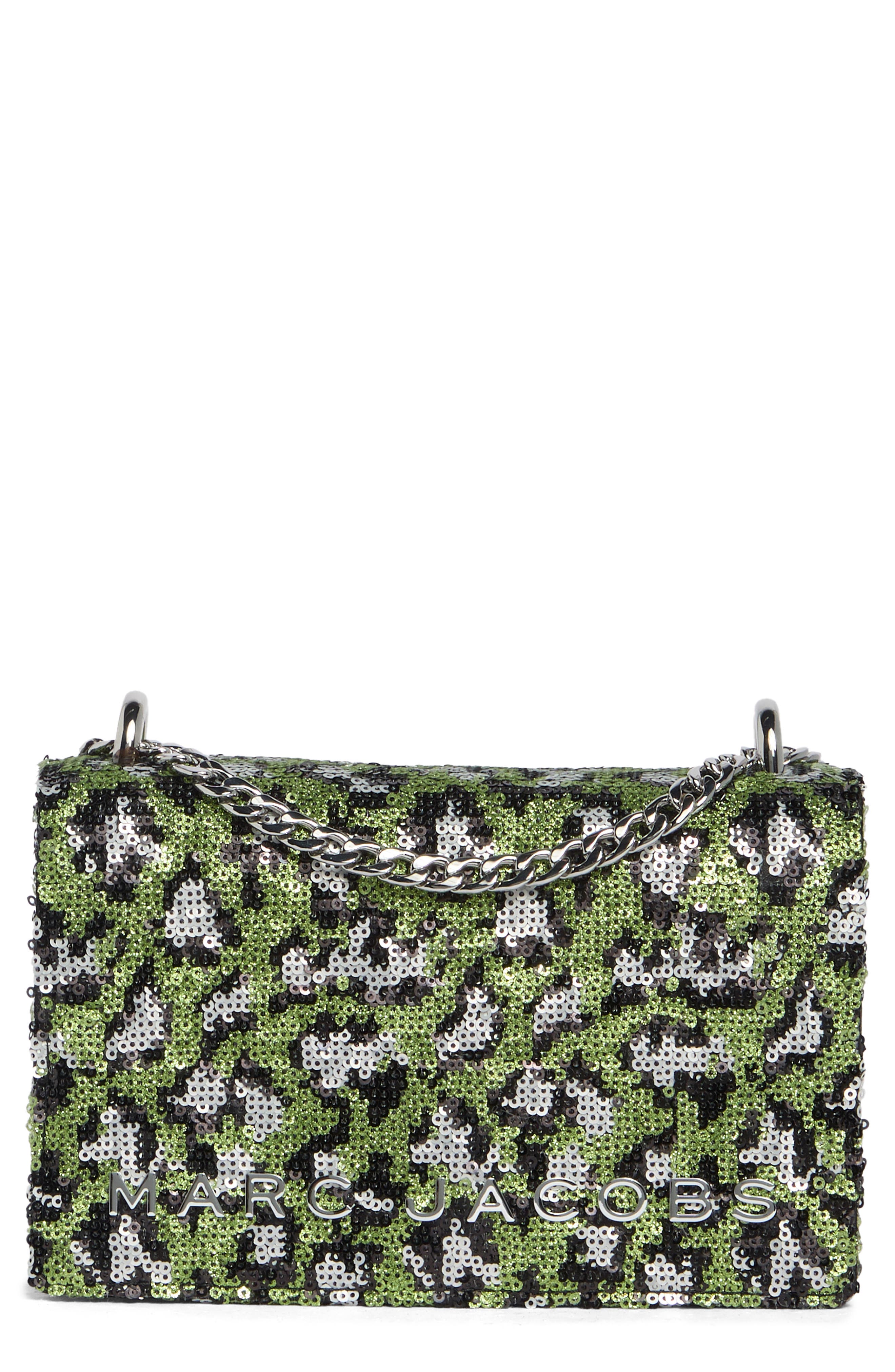 Double Take Sequin Leopard Crossbody Bag