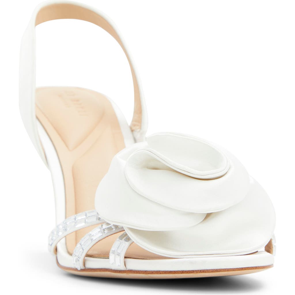 Ted Baker Aria Rose Slingback Sandal In White