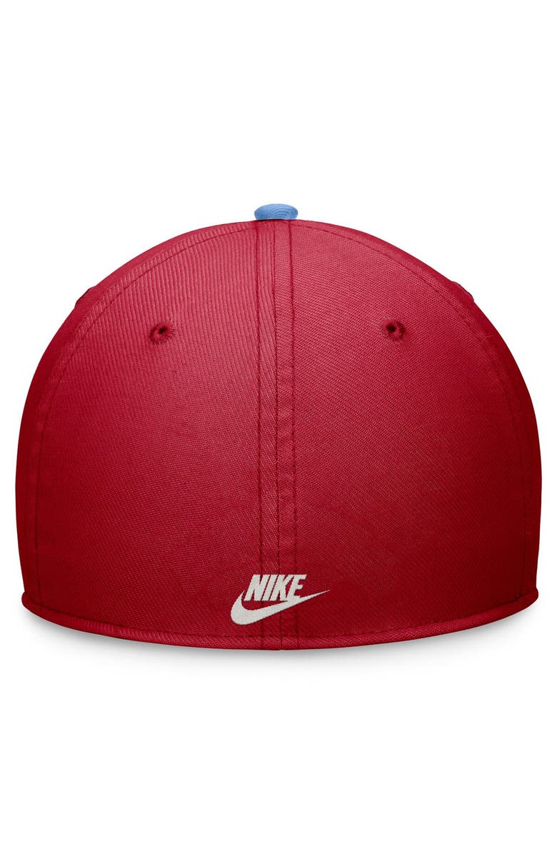 Nike Men's Nike Red/Light Blue St. Louis Cardinals Cooperstown Collection Rewind Swooshflex Performance Hat, Alternate, color, Red