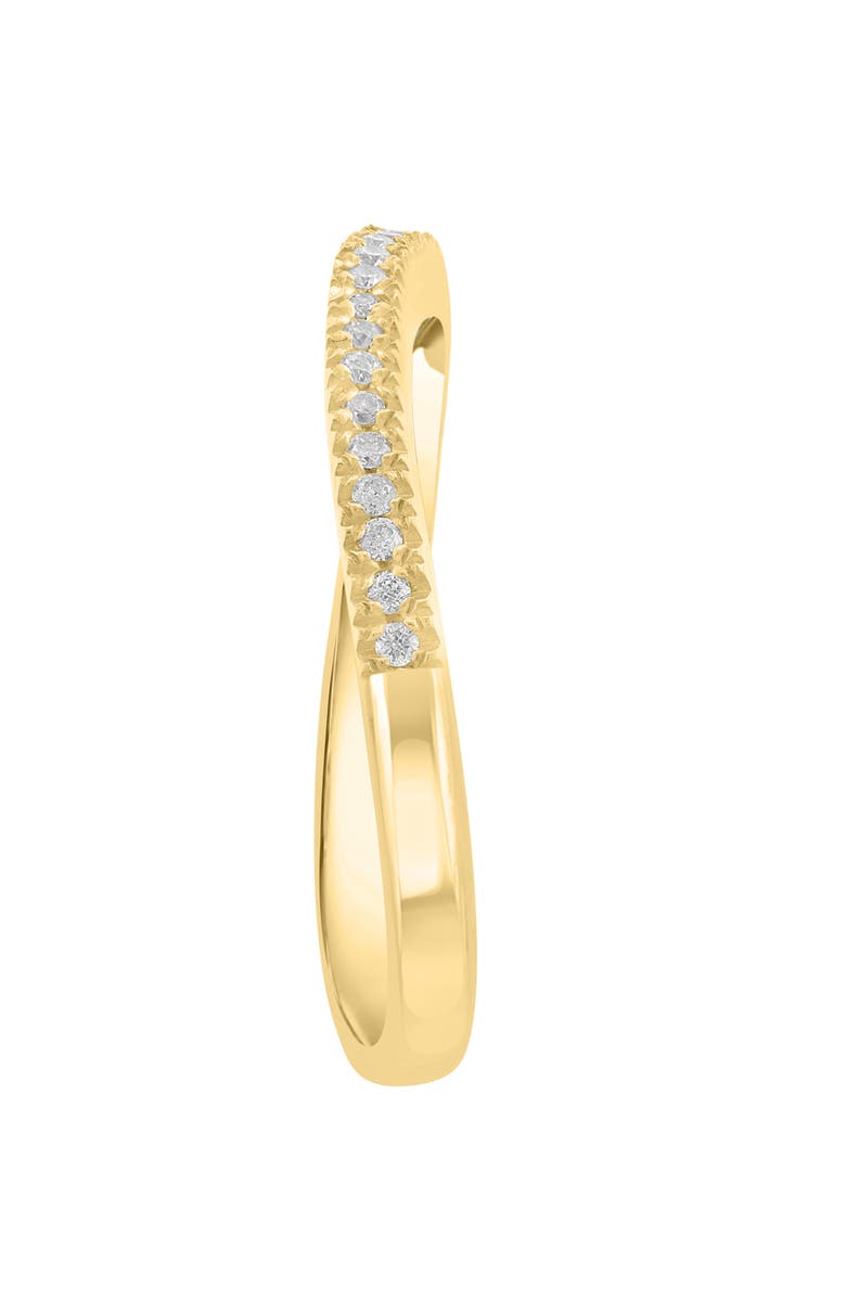 EFFY 14K Yellow Gold Diamond Wave Band Ring - 0.15ct, Alternate, color, 