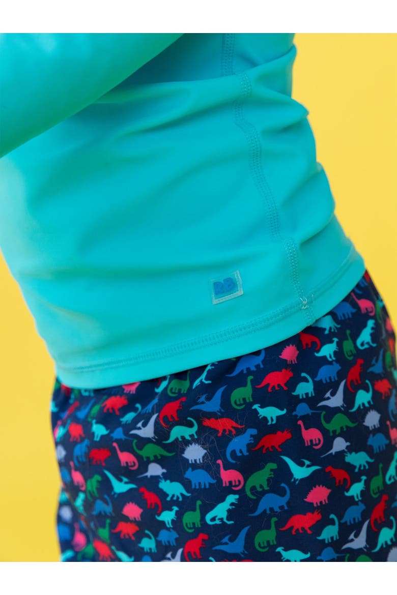 Toddler Boys UPF50+ Swim Trunks, Alternate, color, Navy Dino Roar