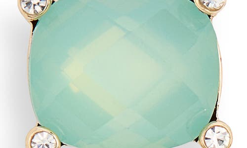 Ak Anne Klein Linear Clip-on Earrings In Green