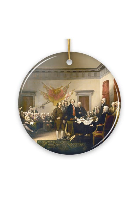 Declaration Of Independence Trumbull Painting Ornament