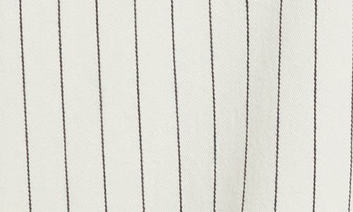 Carhartt Hendry Striped Shirt Jacket Wax/dark Navy In White