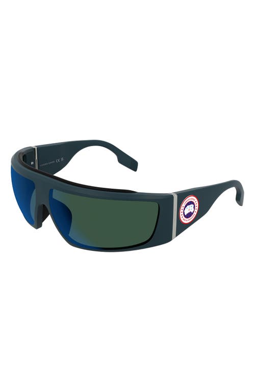 Canada Goose Hero 76mm Mask Sunglasses In Matte Blue